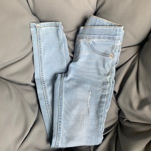 Justice Denim Distressed Leggings